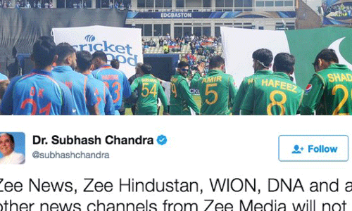 भारत-पाक मैच का बायकॉट देश के फैसले का विरोध, खुद सवालों में ज़ी मीडिया